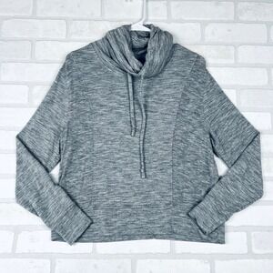 Athleta Women's Gray Modal Blend Cowl Neck Long Sleeve‎ Pullover Top Small